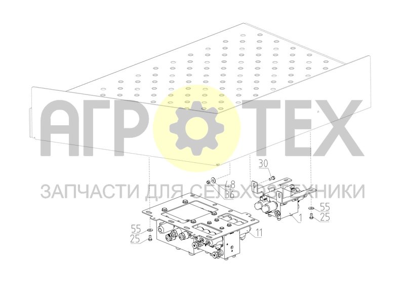 Чертеж Установка гидроблоков (КСУ-2.09.75.200)